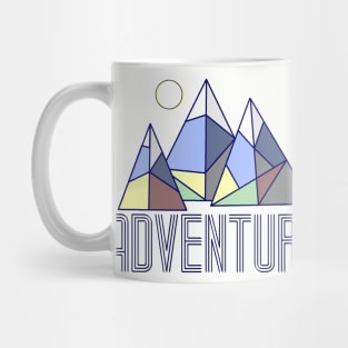 Geometric Adventure Mountains Mug